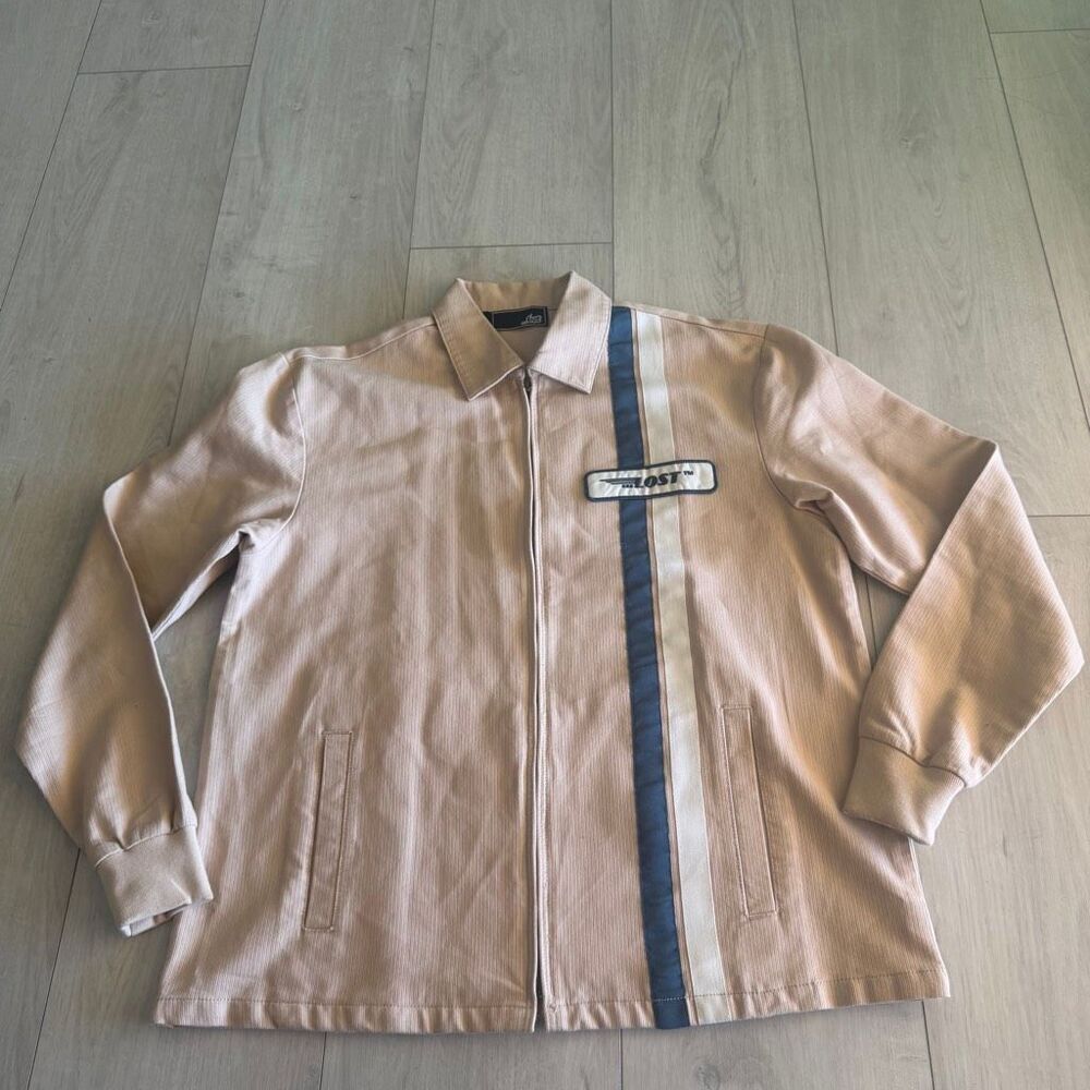 Lost Enterprises Men's Racing Jacket Racing Stripe Full Zip size L